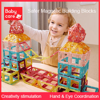 Babycare Baby & Kids Magnetic Building Blocks Set Early Educational Toy - quixoticmuses