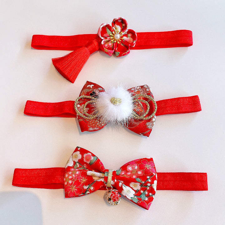 Chinese New Year CNY Baby Girl's Headband Headwrap Hair Accessories - quixoticmuses