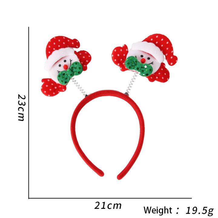 Christmas Holiday Headband Glitter Accessories Christmas Parties Photo Booth (One Size Fits All) - quixoticmuses