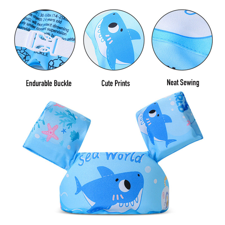 Baby Kid's Swim Vest Adjustable Swimming Armbands Swimming Aids For 2 to 6 Years Old - quixoticmuses