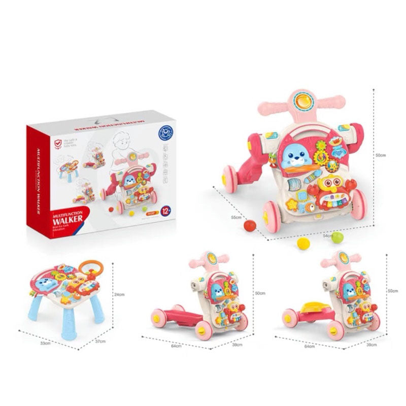 Huanger Baby Push Walker 4 in 1 Activity Center | Balance Bike | Scooter - quixoticmuses