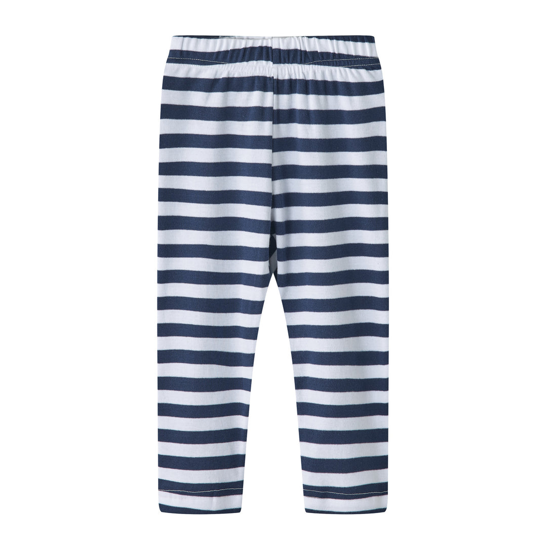 Baby Kids Pajamas Crane Grey Top n Stripe Pants Set - quixoticmuses