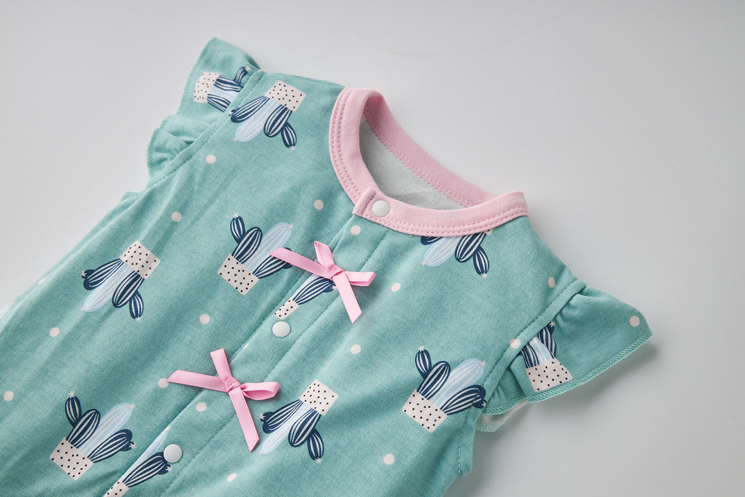 Baby Girl Cactus Prints Romper - quixoticmuses