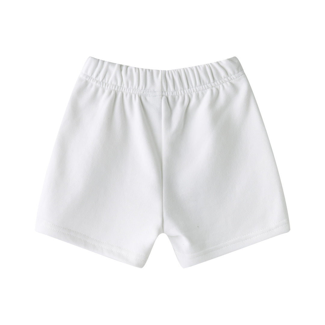 Baby Kids Plain White Shorts 100% Cotton Bottom National Day Outfit 2022 - quixoticmuses