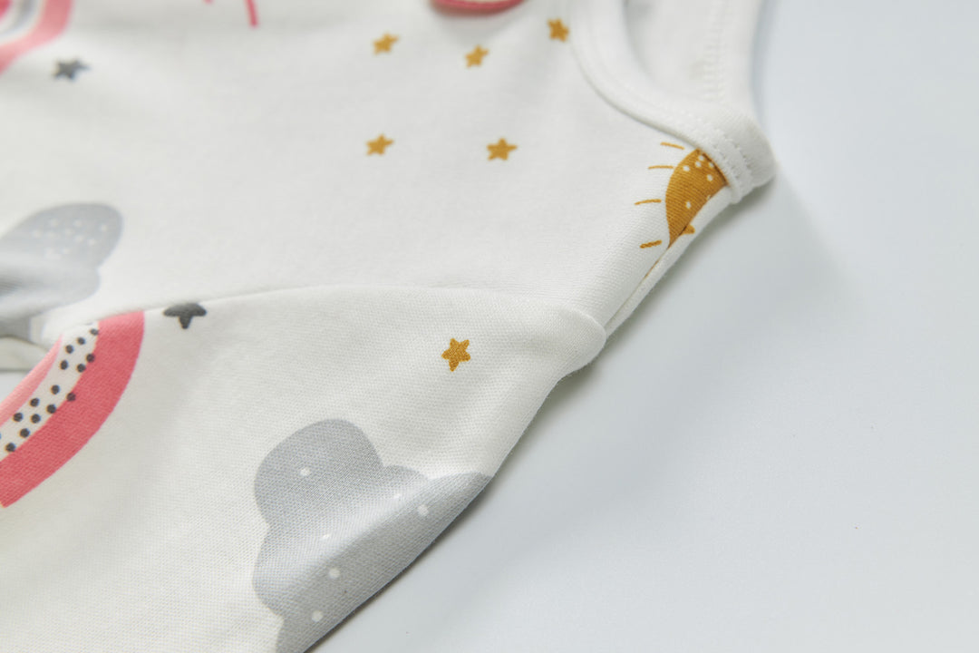 Baby Rainbow Clouds Two Way Zip Sleepsuit All In One Jumpsuit - quixoticmuses