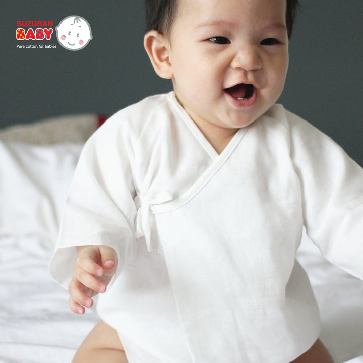 Suzuran Baby Gauze Undershirt (Short) 2 pcs - quixoticmuses