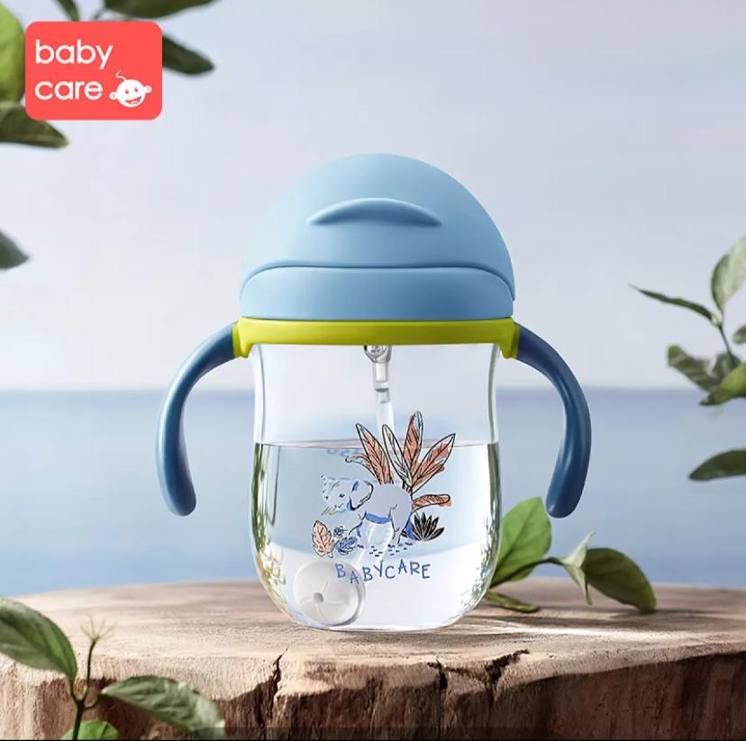 Babycare Baby Sippy Cups Training Cup Water Drinking Bottle Straw Cup 240ml 360ml - quixoticmuses