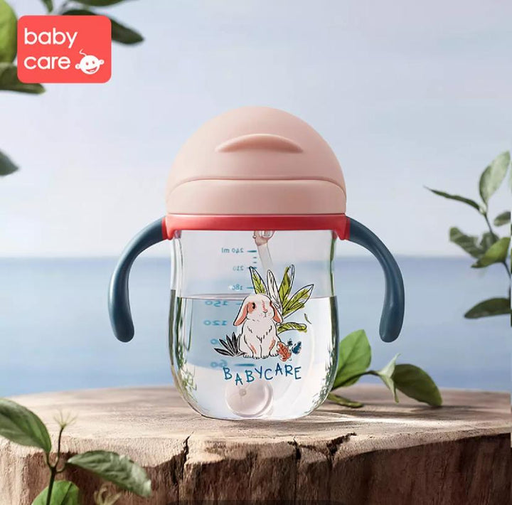 Babycare Baby Sippy Cups Training Cup Water Drinking Bottle Straw Cup 240ml 360ml - quixoticmuses