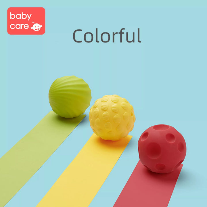 Babycare Hand Ball Blocks Baby Grasp Ball Toys Children Kids Soft Tactile Perception Training  Ball 8pcs - quixoticmuses