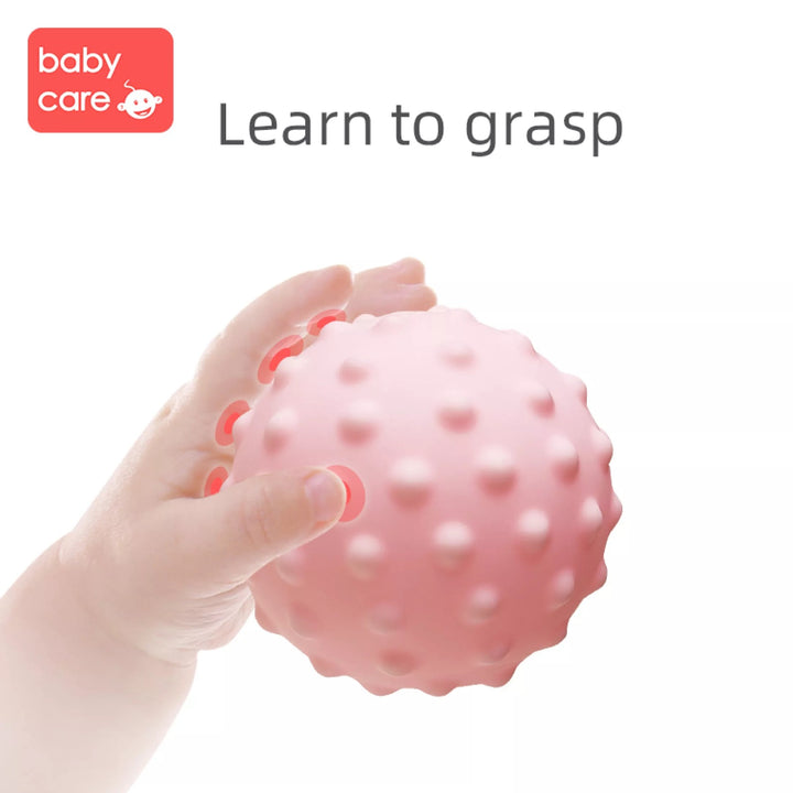 Babycare Hand Ball Blocks Baby Grasp Ball Toys Children Kids Soft Tactile Perception Training  Ball 8pcs - quixoticmuses