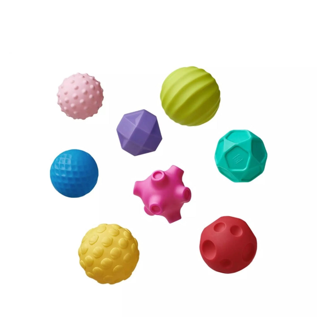 Babycare Hand Ball Blocks Baby Grasp Ball Toys Children Kids Soft Tactile Perception Training  Ball 8pcs - quixoticmuses