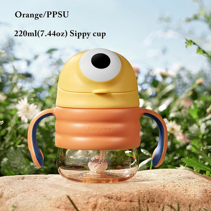 Babycare Baby Sippy Cup PPSU/Tritan BPA Free Baby Drinking Cup With Straw Kids Water Bottle 220/300ml Pudizzy Series - quixoticmuses