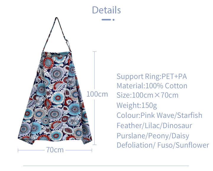 Breathable Cotton Baby Feeding Nursing Cover Mummy Breastfeeding Cover Poncho Shawl Stroller Blanket - quixoticmuses